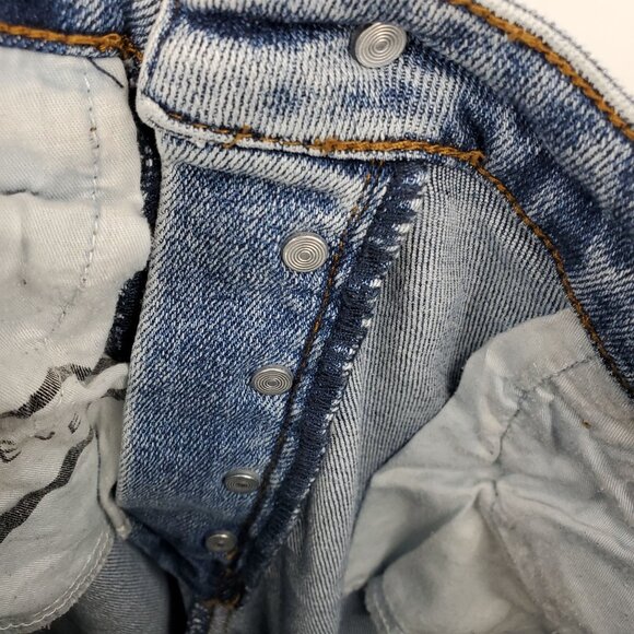 Evereve The Ever Fit High Rise Straight Women's Button Fly Denim Jeans Size 25 - Picture 9 of 11